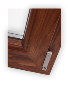 Wood aluminium window - Angle 45°