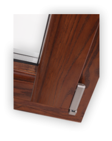 Wood aluminium window - Angle 90°