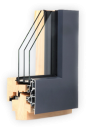 Wood aluminium window - Omega Wood aluminium window - Omega