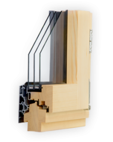 Wood-aluminium window Omega