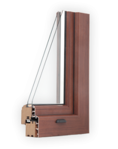 Wood-aluminium window - Slim - Rustic version