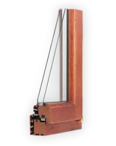 Wood-aluminium window - Slim - Soft version